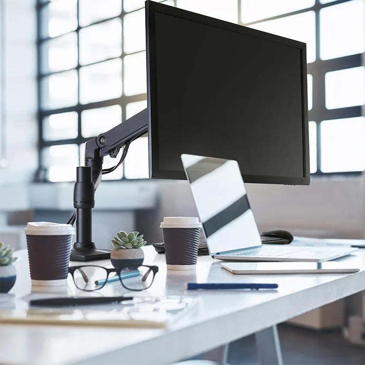 45 241 224 Staffa per display non porosa da tavolo Braccio meccanico rotante a 360 gradi