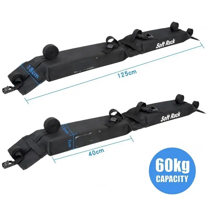 2PCS For car Roof Luggage Rack Foldable Luggage Soft Rack Roof Frame Universal Outdoor Camping Stock Roof crossbar