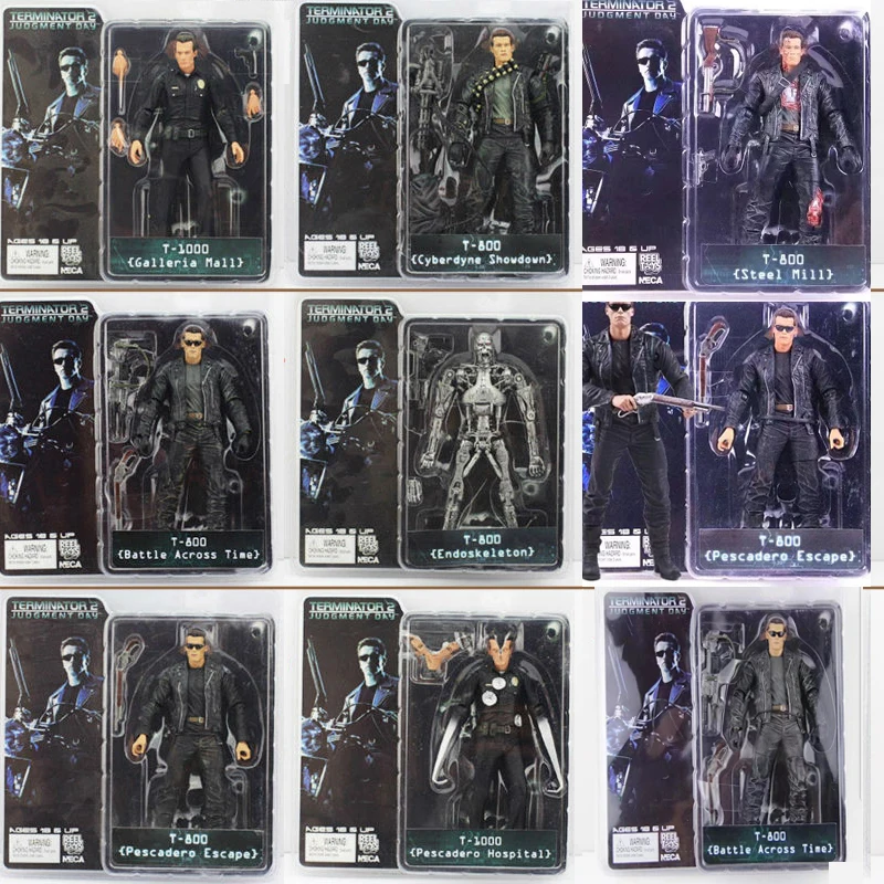 NECA De Terminator T-800 T-1000 Endoskeleton PVC Action Figure Arnold Schwarzenegger Arnold Schwarzenegger Collectible Toy