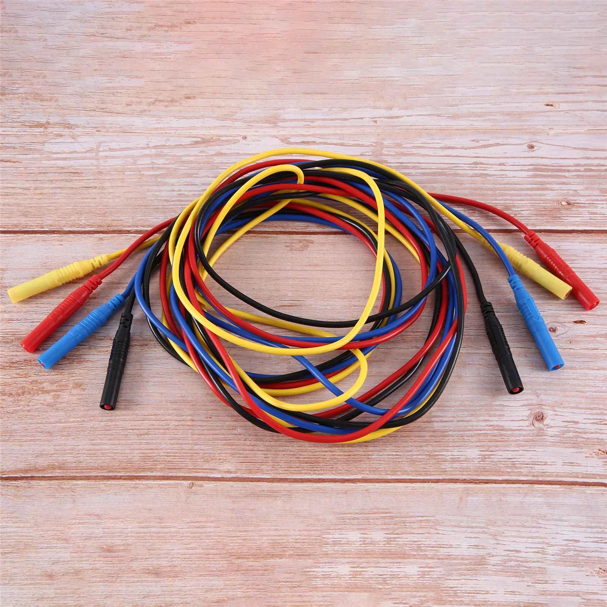 Flexível Silicone Teste Leads, reta Plug em ambas as pontas, 4mm Comprimento, alta qualidade, TL320, 13AWG, 2.0m