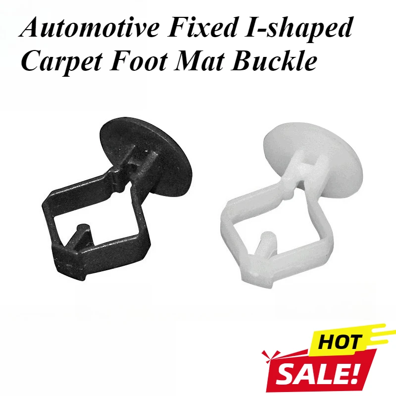 10/20/30/50pcs Car Buckle Fixed I-Shaped Carpet Floor Mat Clip Plastic Buckle Car Accessories Car Interior