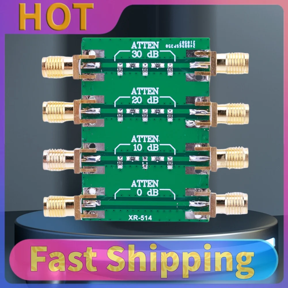 for SMA Double Female Head RF Fixed Attenuator DC-4.0GHz Radio Frequency Fixed Attenuator Module Board 0dB 10dB 20dB 30dB