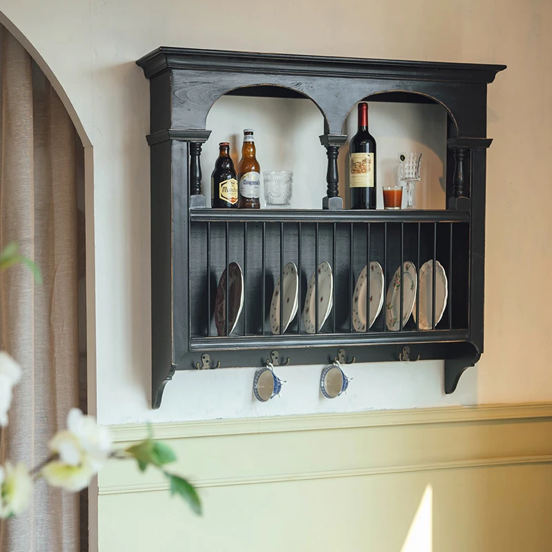 

Small-sized furniture, living room, bedroom wall decoration storage rack, wooden French shelf. Suitable for indoor use