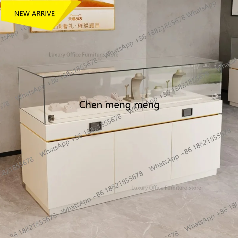 

G153 Modern High-end Glass Display Cabinet Nordic Creative Mall Jewelry Showcase Minimalist Commercial Furniture