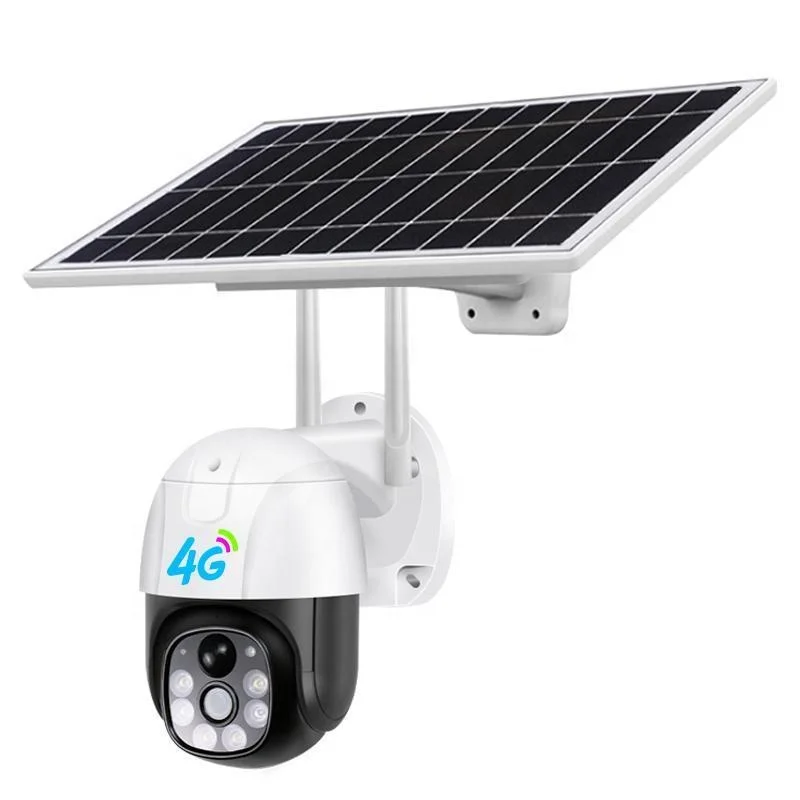 

OEM 4G Sim Card Outdoor Security Waterproof 8W Solar Panel Power 2.5 Inch PTZ 1080P Dome CCTV Camera V380