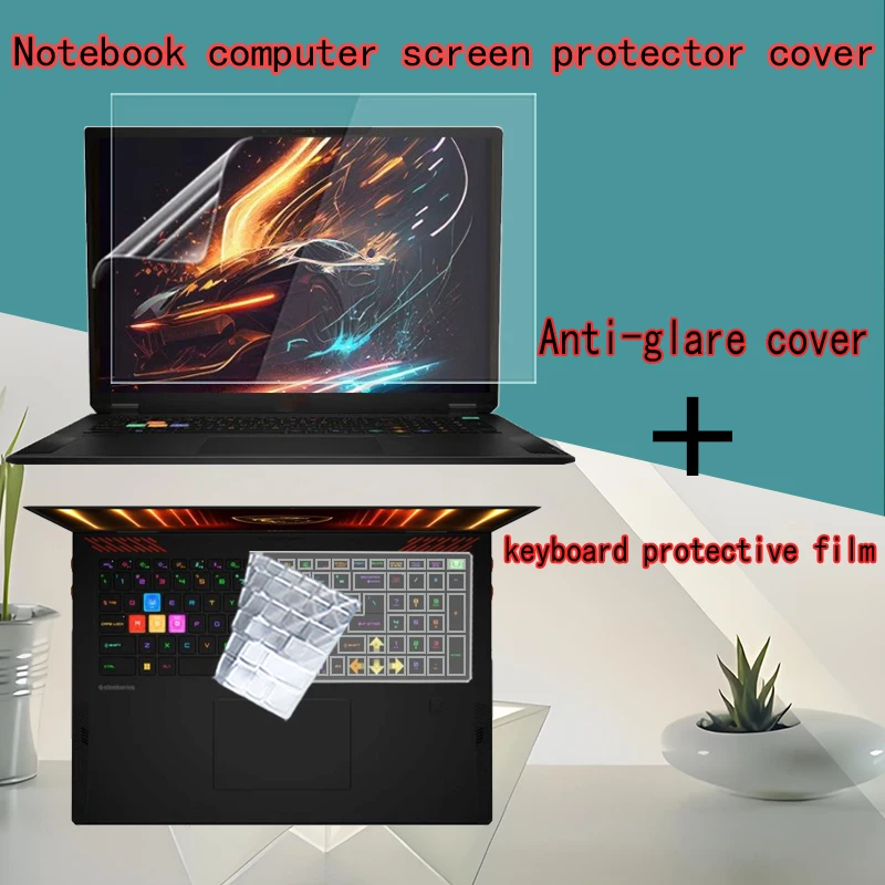 ل MSI Titan 18HX Ultra/stealth 18AI/18AI Studio/Raider 18HX واقي شاشة الكمبيوتر المحمول Vector A18 غطاء لوحة المفاتيح مضاد للوهج