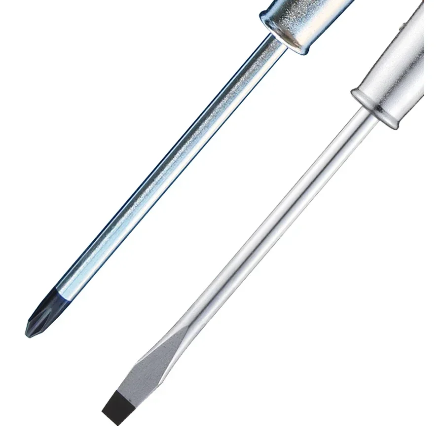 Chave de fenda com cabo de madeira VESSEL NO.100 adequada para parafusos Phillips e com fenda Poderoso driver de penetração