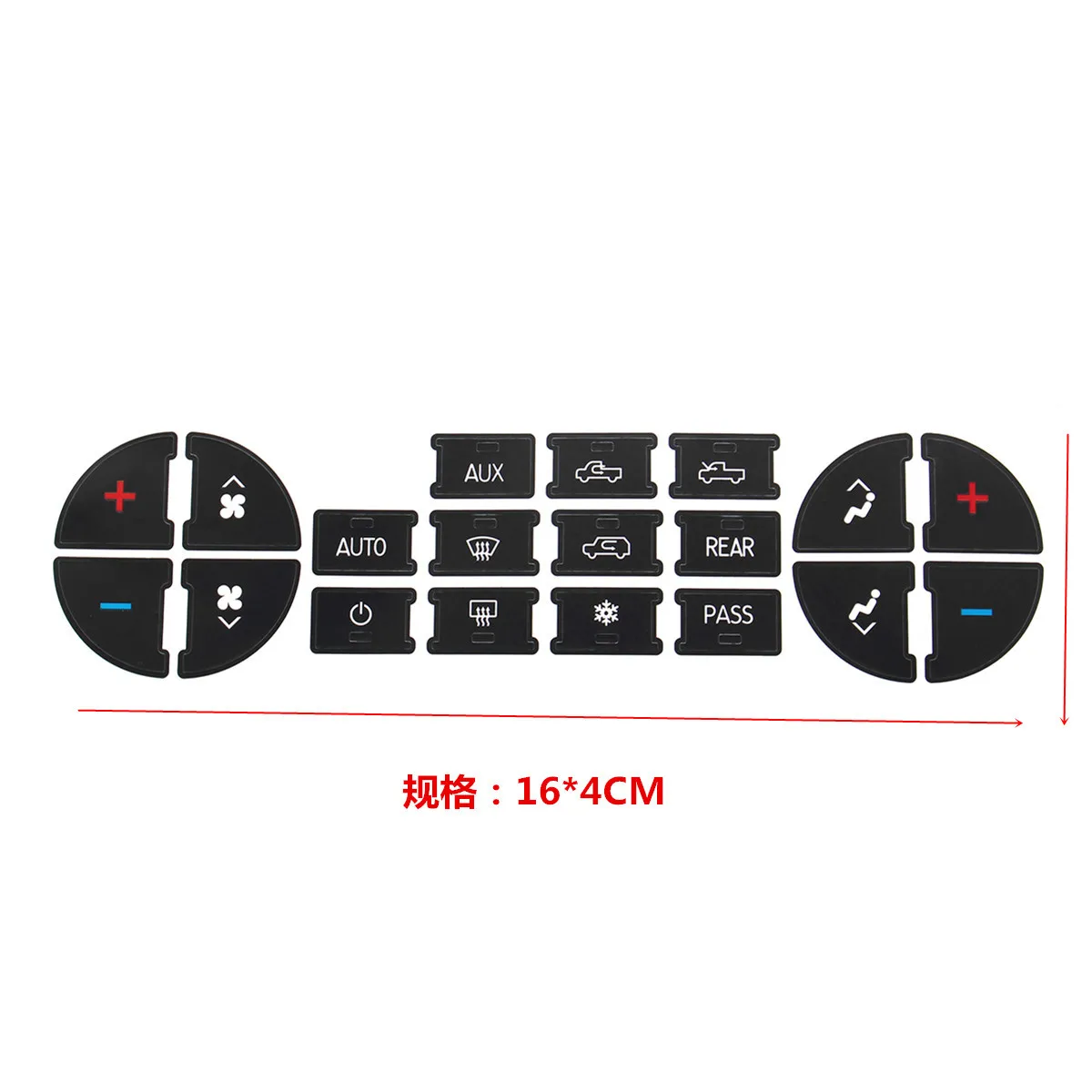 AC Instrument Panel Button Repair Sticker for GMC Avalanche Tahoe Sierra 2007-2014 CD Broadcast Audio Replacement Labels
