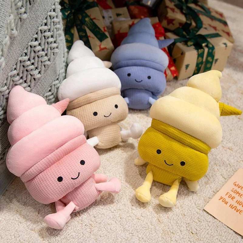 クリエイティブ夏のアイスクリームコーンぬいぐるみかわいいアイスクリーム甘くて興味深い女の子の人形子供の誕生日用