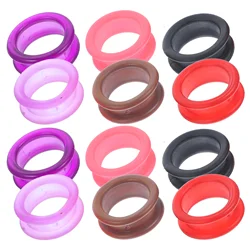 12 Pcs Silicone Ring Rings for Scissors Finger Hairdressing Accessories Grip Non-slip Silica Gel Small Colorful