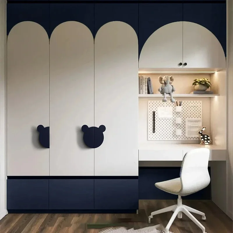 Children's Wardrobe Handles, Mickey Cartoon Semi-Circle, Matte Mollyandi Color, Suitable for Cabinets, Desks, and Coffee Tables