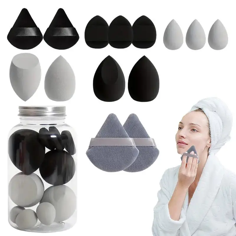 Makeup Sponge Set Portable Concealer Sponge Blender Beauty Set Foundation Cosmetic Puffs Facial Makeup Tools Cosmetic Puffs