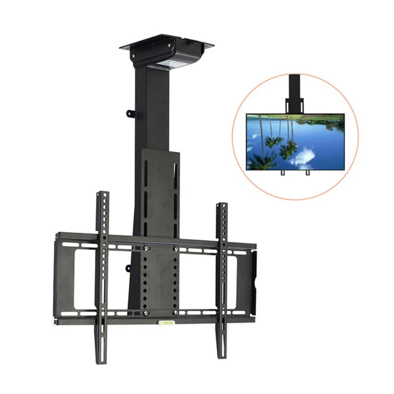 TV lifting bracket ceiling hidden embedded hanger electric
