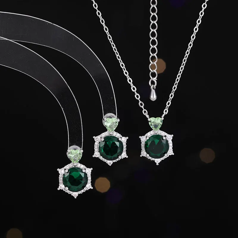 Ожерелье из европейских и американских звездных серег, простая шестиконечная звезда, супер вспышка циркона, высококачественные серьги-гвоздики