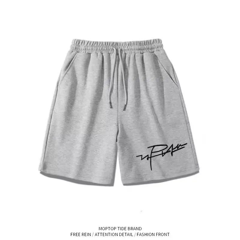

Casual Loose Men's Short Pants Thin Elastic Summer Sport Five-Point Pants Polyester Fiber All-Seasons Wearable Basic Style