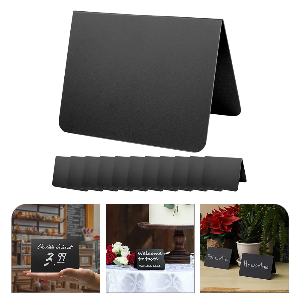 

10 Pcs Stands Handwritten Menu Card Chalk Board Signs for Tables Chalkboard Small