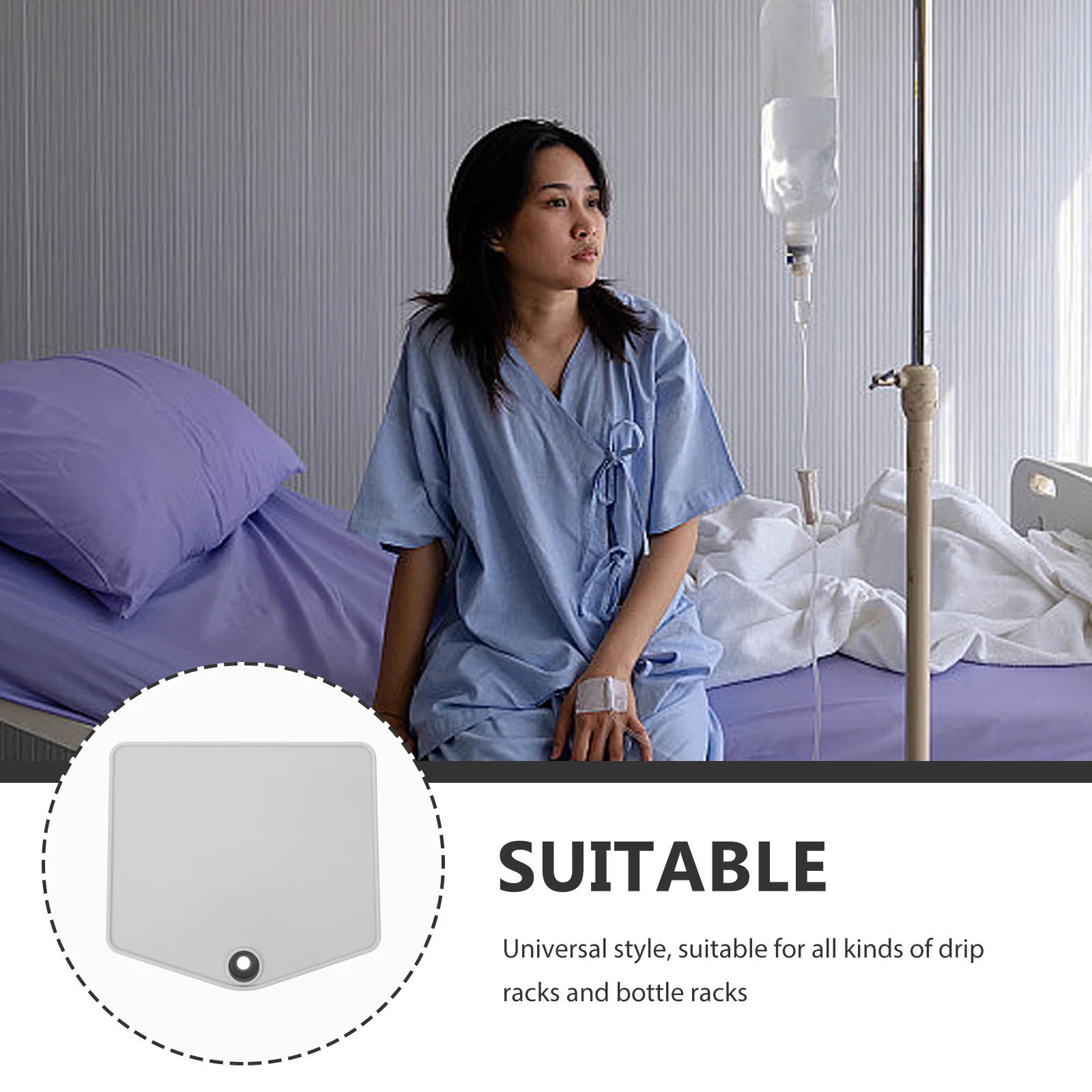 

Infusion Stand Tray Durable ABS Plastic Infusion Stand Plate Smooth Edges Medical Storage Tray Hospital Clinic Supply