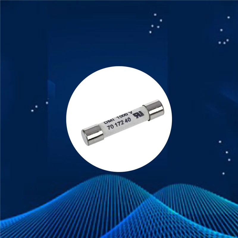 AS95-1000V 500MA 20 Buah 6.3X32mm Sekering Putih Praktis Portabel Nyaman Multifungsi untuk Multimeter