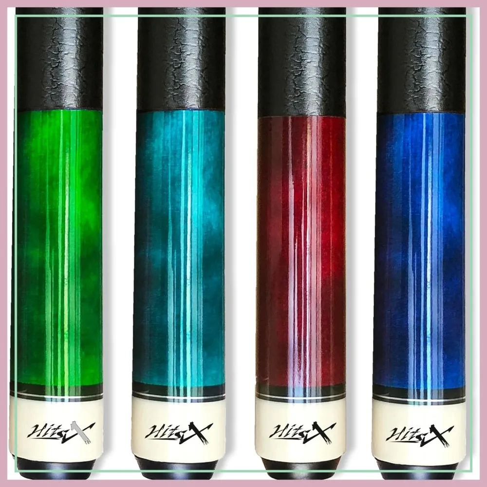 

Set of 4 Pool Cue Sticks 19-20oz, 13mm Tip, 58" Hardwood Canadian Maple Professional Billiard Cues