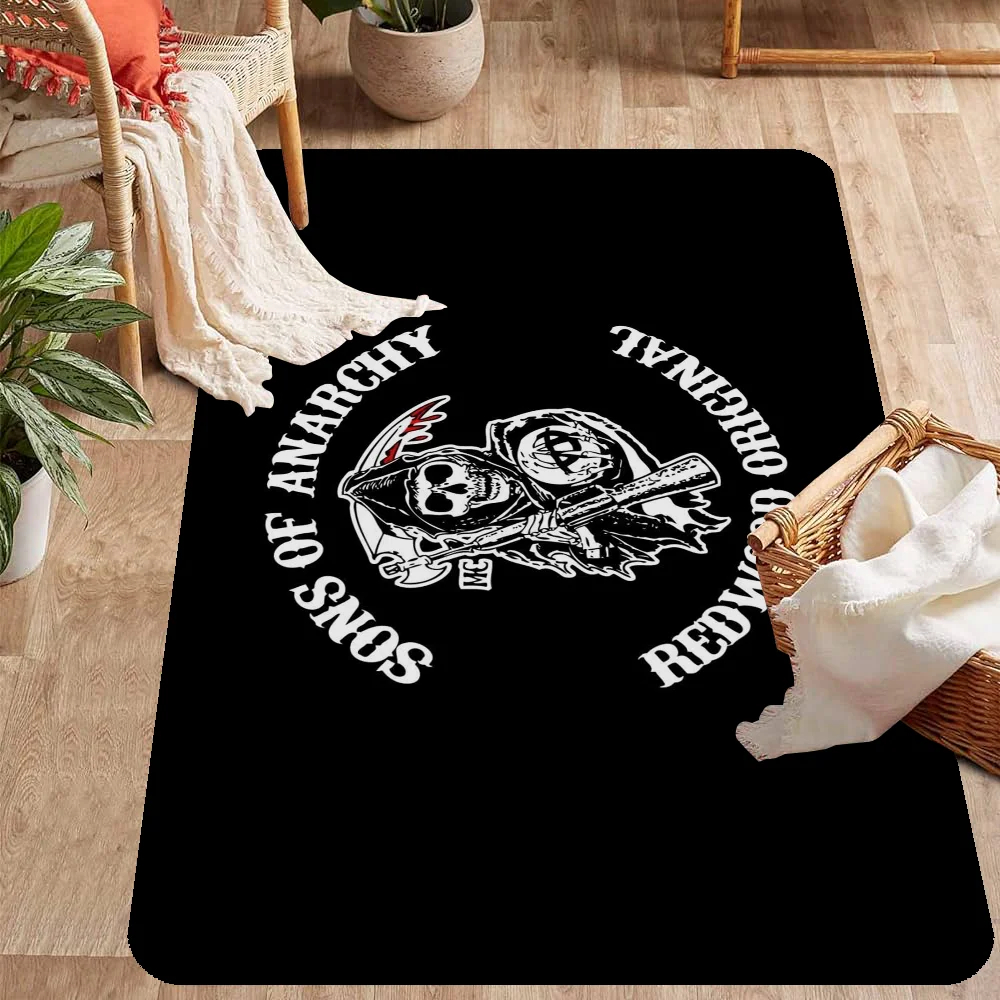 Son Of Anarchy American Crime Tv Door Mat Kids Room Bedroom Decoration Balcony Anti-Slip Doormat Living Room Doormat Area Rug