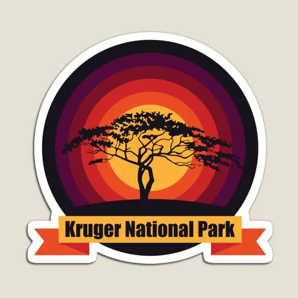 Kruger National Park South Africa  Magnet Toy Colorful Stickers Funny Children Magnetic Cute Kids  for Fridge Organizer Baby