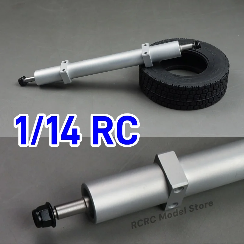 RC 1/14 Truck Trailer Semi-trailer Flatbed Bearing Non-Powered Axle Scaleclub For Tamiya 1/14 RC Truck Accessories Parts