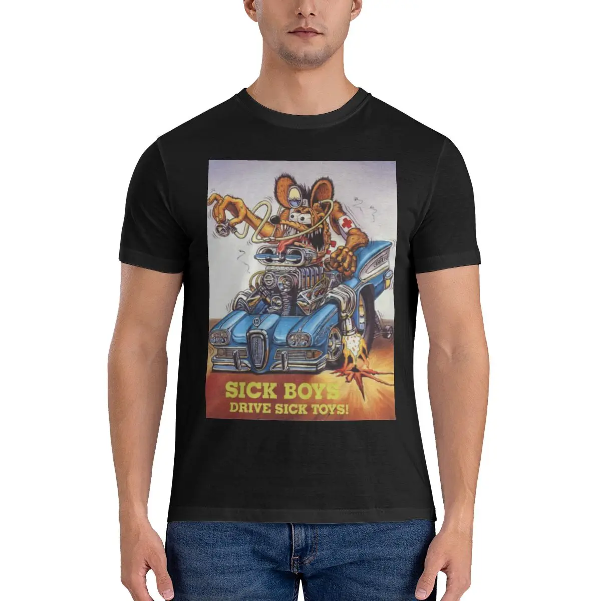 Rat Fink Men's Classic Unisex Cotton T-Shirt for Men & Women, Classic Tee