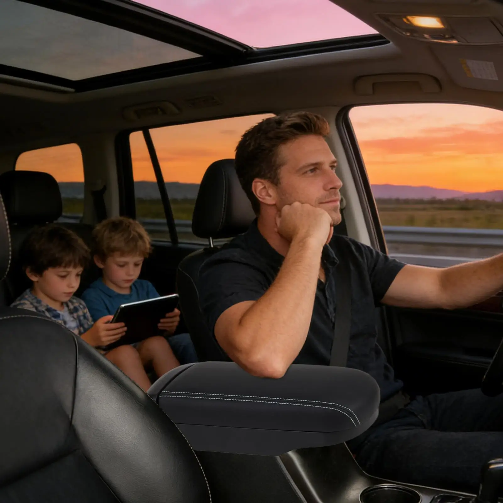 

Накладка на центральную консоль для Toyota Corolla, подлокотник, органайзер, выдвижная панель, для автомобилей, внедорожников, грузовиков