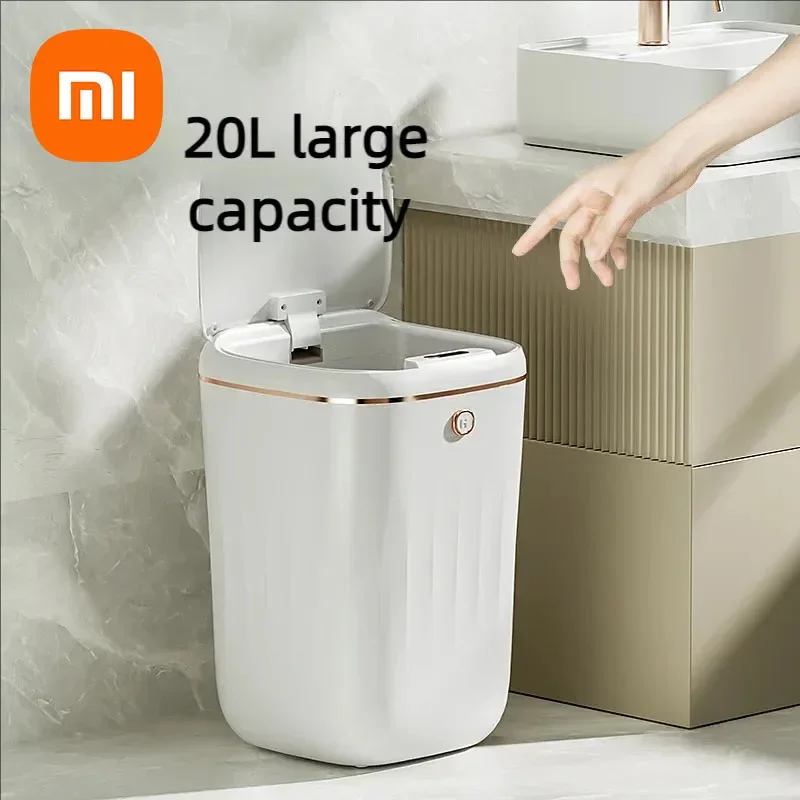 XIAOMI 20L Automatic Sensor Trash Can Rechargeable Smart Dustbin For Bathroom Toilet Touchless Wastebasket With Lid Smart Home