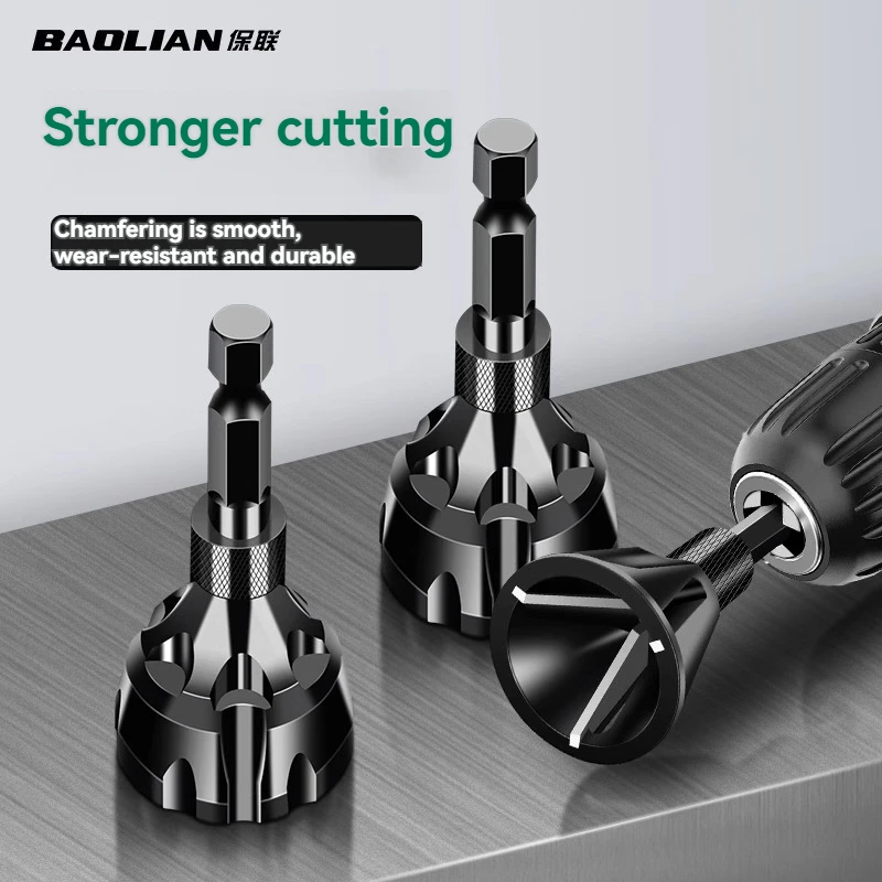 

Машина для снятия заусенцев и снятия фаски BaoLian, сверлильный инструмент для снятия фаски наружной круглой резьбы, филе, обрезки винтов и болтов