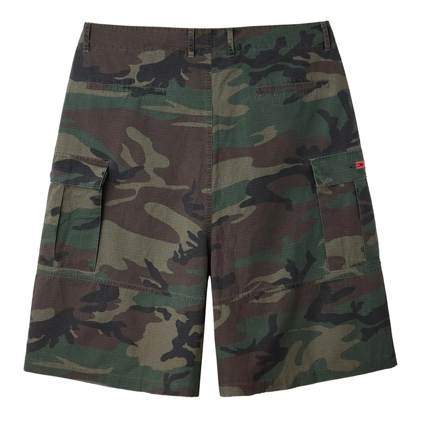 Calça retrô camuflada, feminina e masculina, shorts jeans largado, de cintura alta, gótica, moda de rua alta, casual