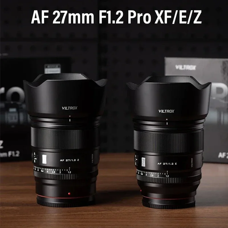 VILTROX 27mm F1.2 Pro for Fuji X Sony E NiKon Z Lens Auto Focus Large Aperture Portrait APS-C Fujifilm X Mount Cameras A6700