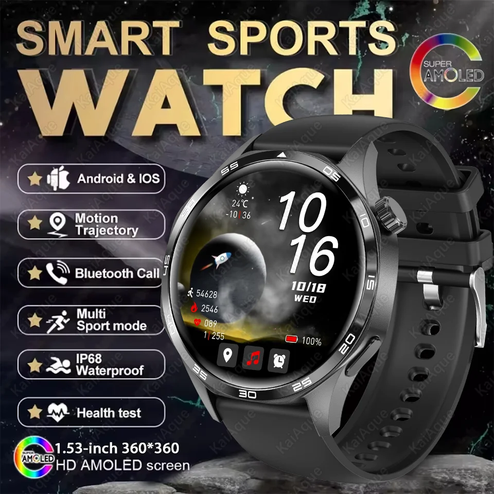 

2025 Новые часы GT5 PRO Смарт-часы GPS-трек HD-экран Bluetooth-вызов NFC Спорт на открытом воздухе Водонепроницаемые умные часы для мужчин
