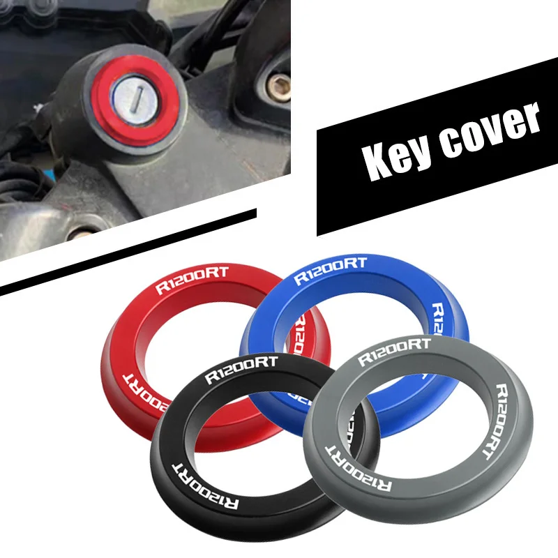 Motorcycle Keyhole Cover Throttle Cover CNC Aluminum Switch Ring Key Hole Decorative Ring For BMW R1200RT R 1200 RT 2010-2018