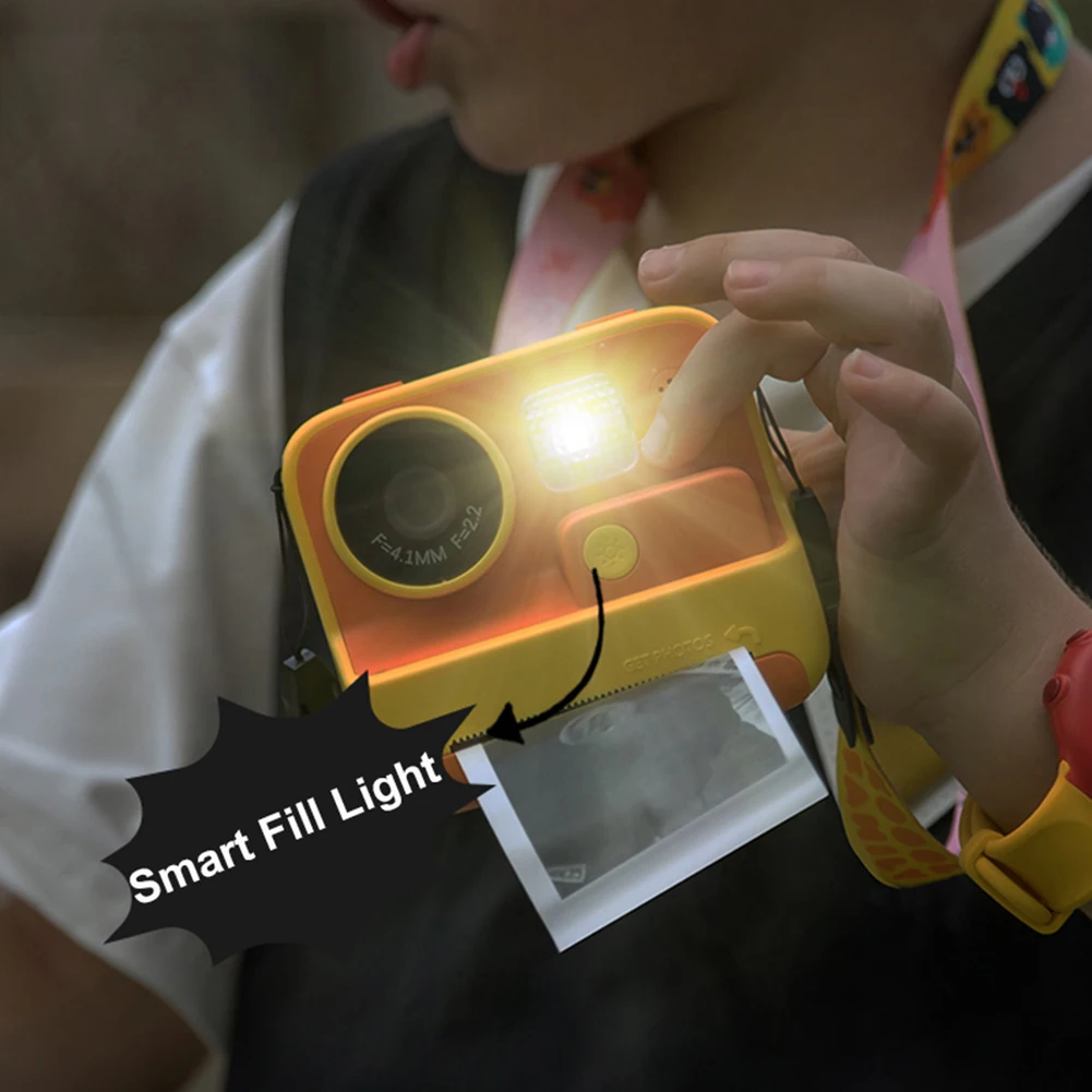 Cámara digital para niños pequeños Cámara fotográfica de vídeo de 48 MP con impresión térmica Papel HD 1080P Tinta cero para niñas y niños de 3 a 12 años