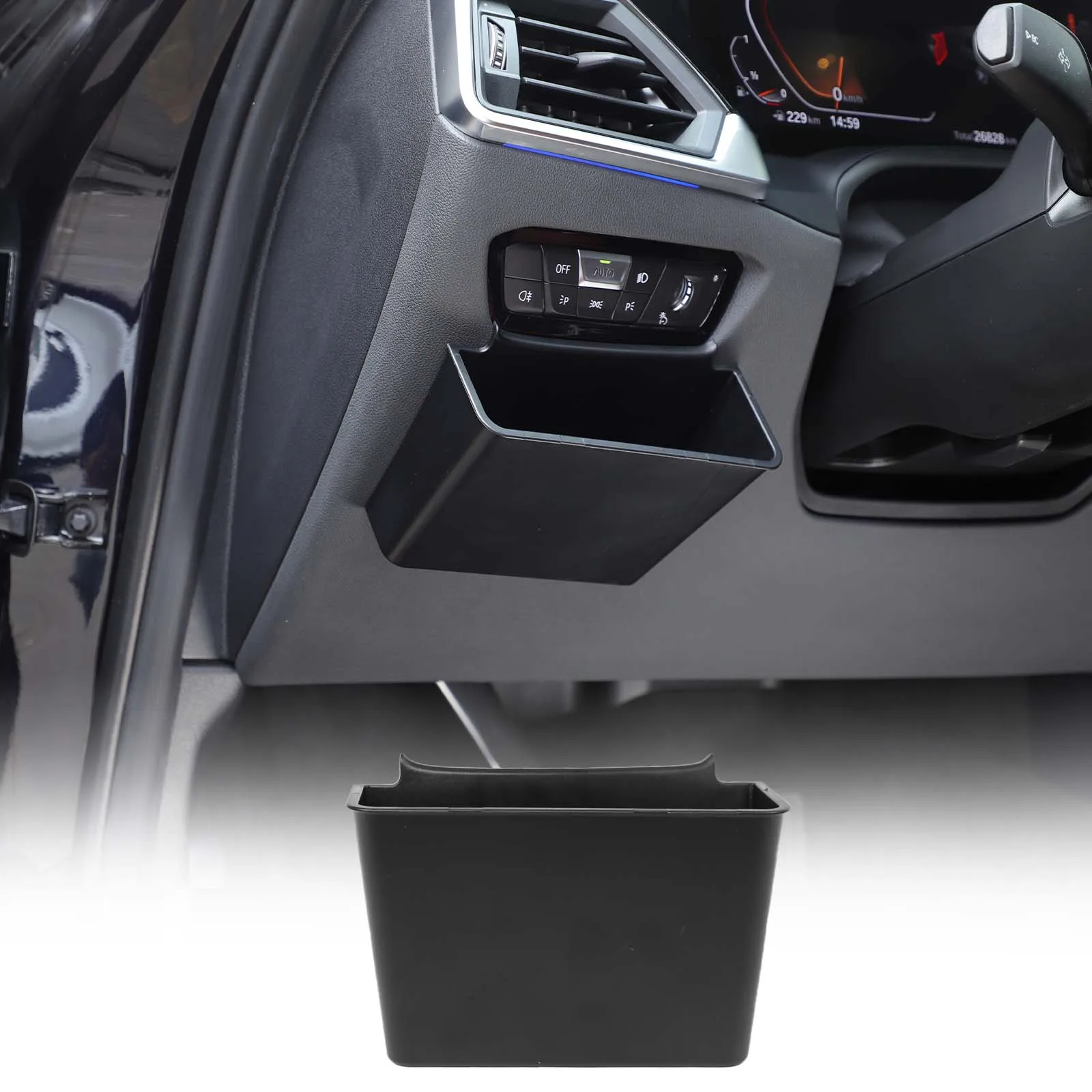

ABS Left-Side Knee Storage box for BMW 3 Series 2020 2021 2022 2023 2024 （Left-handed peptide） Car Interior Accessories