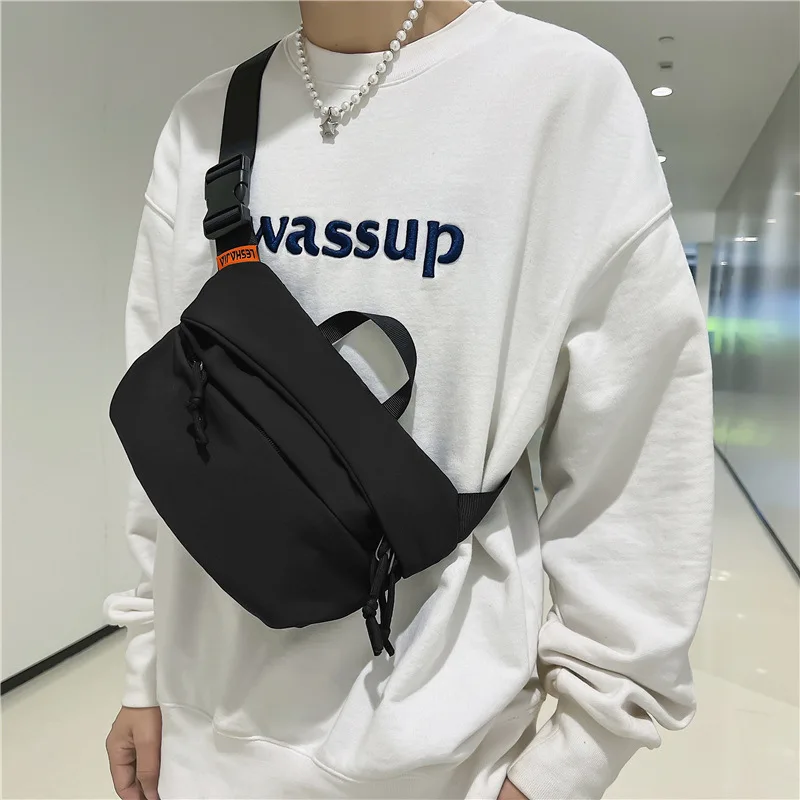 

Men Bag Nylon Shoulder Bag for Men Casual Unisex Crossbody Messenger Bags Travel Waterproof Light Chest Pack