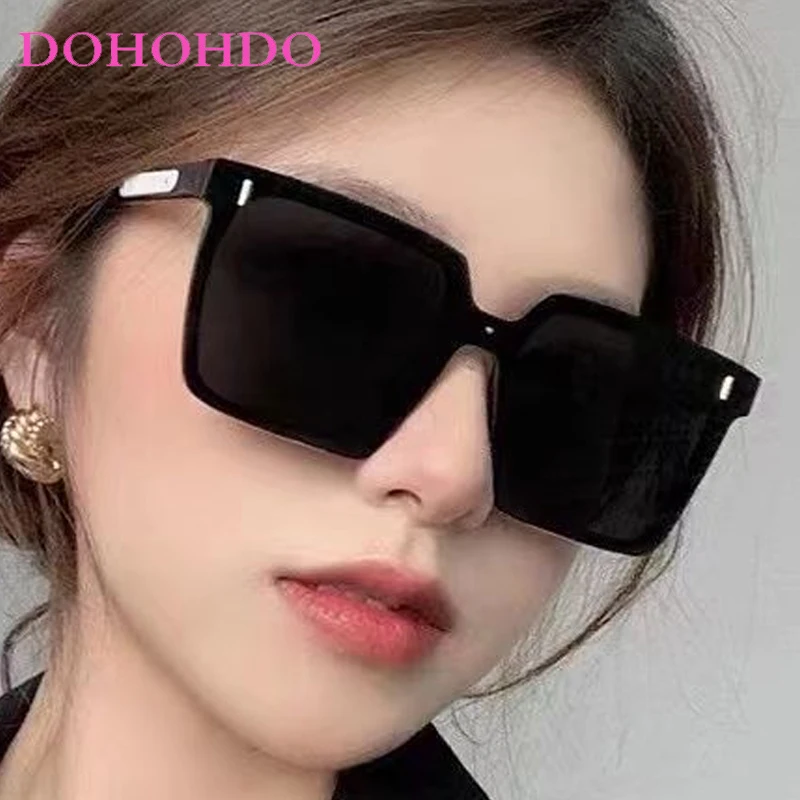 

Vintage High Quality Square Sunglasses Women Men Fashion Luxury Brand Designer Personality Street Photography Sunglasses UV400