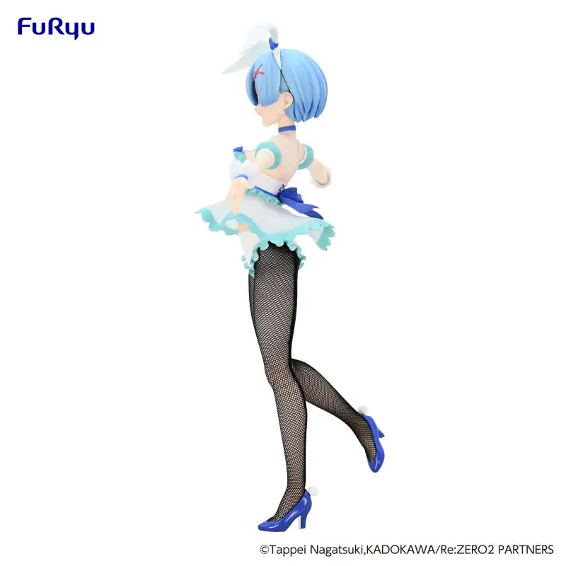 Original FuRyu Re:Life in a different world from zero Rem Cute Style Bunny Girl PVC Anime Figure Action Figures Model Toys