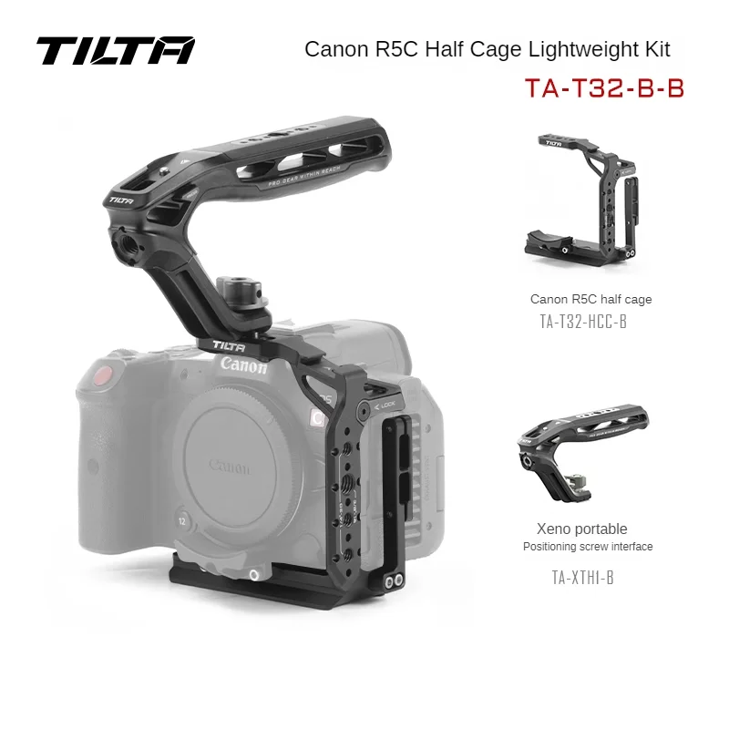 

TILTA R5C Camera Cage Half Cage Bracket Dslr kit for CANON R5C Dslr camera Top Handle R5C film video TA-T32-HCC-B TA-T32-B-B