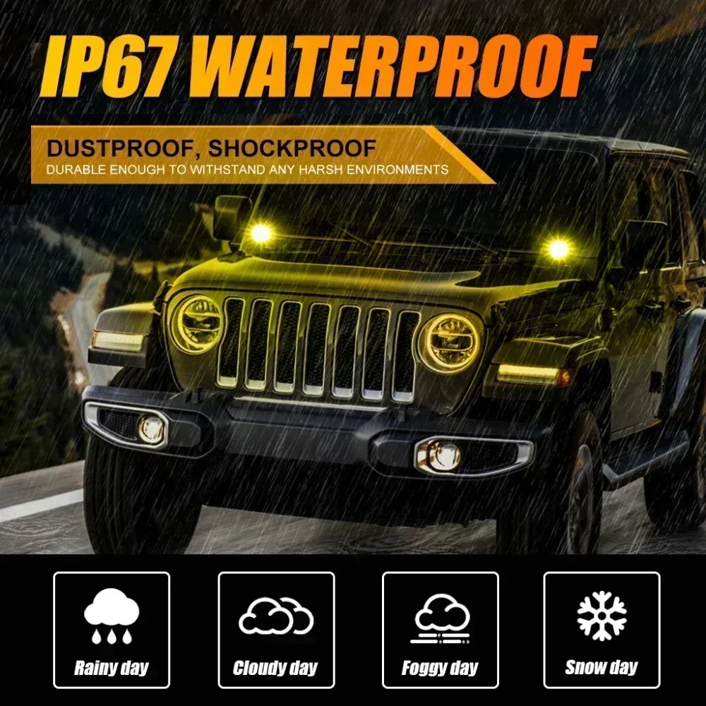 AUXBEAM 4 inch 60W LED Work Light LED Pod Driving Lamp 3000K/6500K Spot Light IP67 for Offroad Truck SUV 4WD ATV R4 SERIES