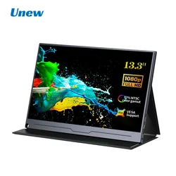 13.3” Portable Monitor 1920x1080 LCD Display External Screen for Laptop PS 4 Switch Xbox Series X Raspberry Pi