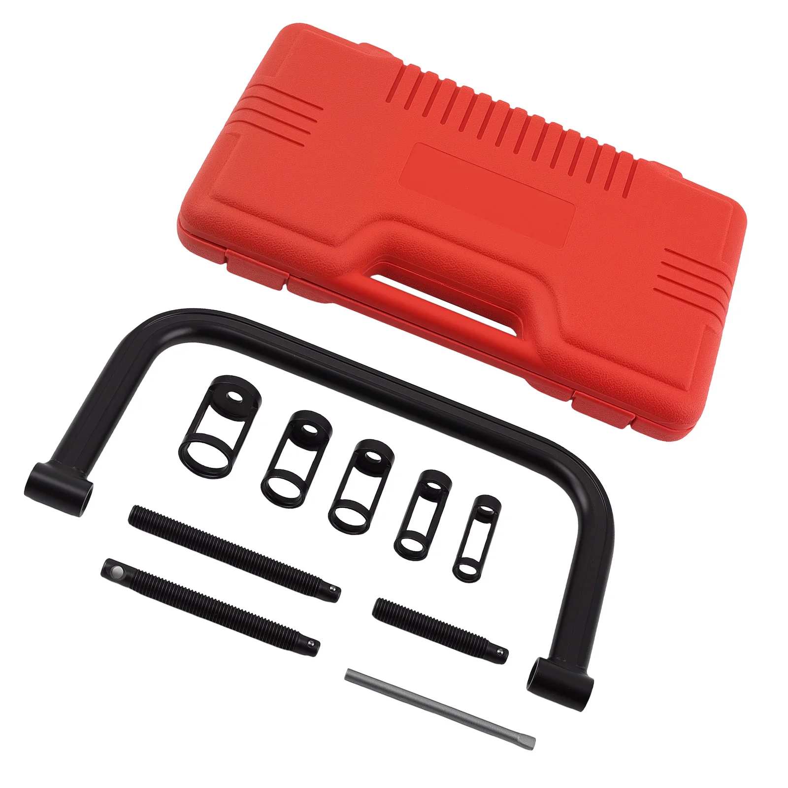 

Набор инструментов для двигателя повышенной прочности для автомобилей и фургонов с 5 адаптерами, стальной ящик для хранения