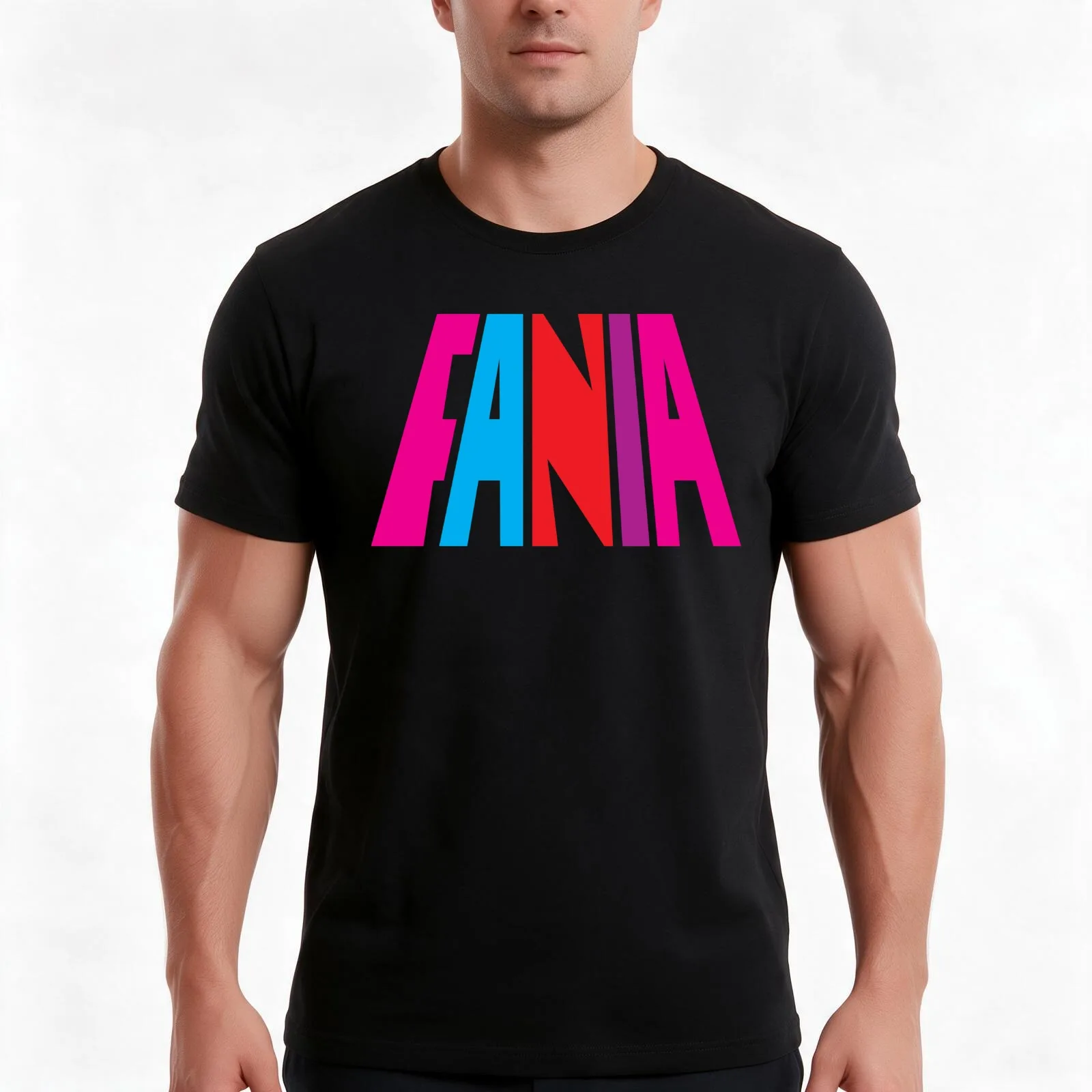 Fania Records T-Shirt, Summer Casual Cotton Tee, Oversized Streetwear Tops, Vintage Graphic Print, Loose Fit Short Sleeve