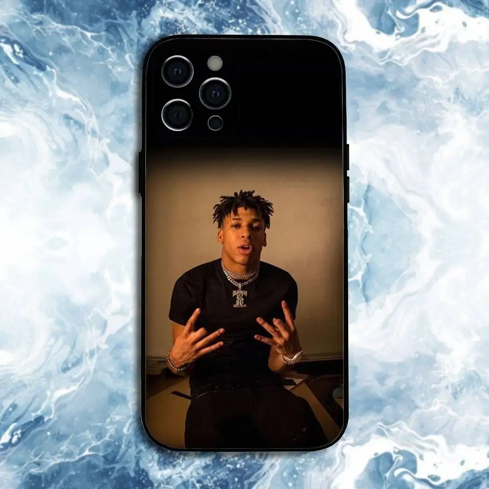 Funda de teléfono Rapper-NLE-Choppa para iPhone17,16,15,14,13,12,11 Plus,Pro Max, funda negra de silicona suave