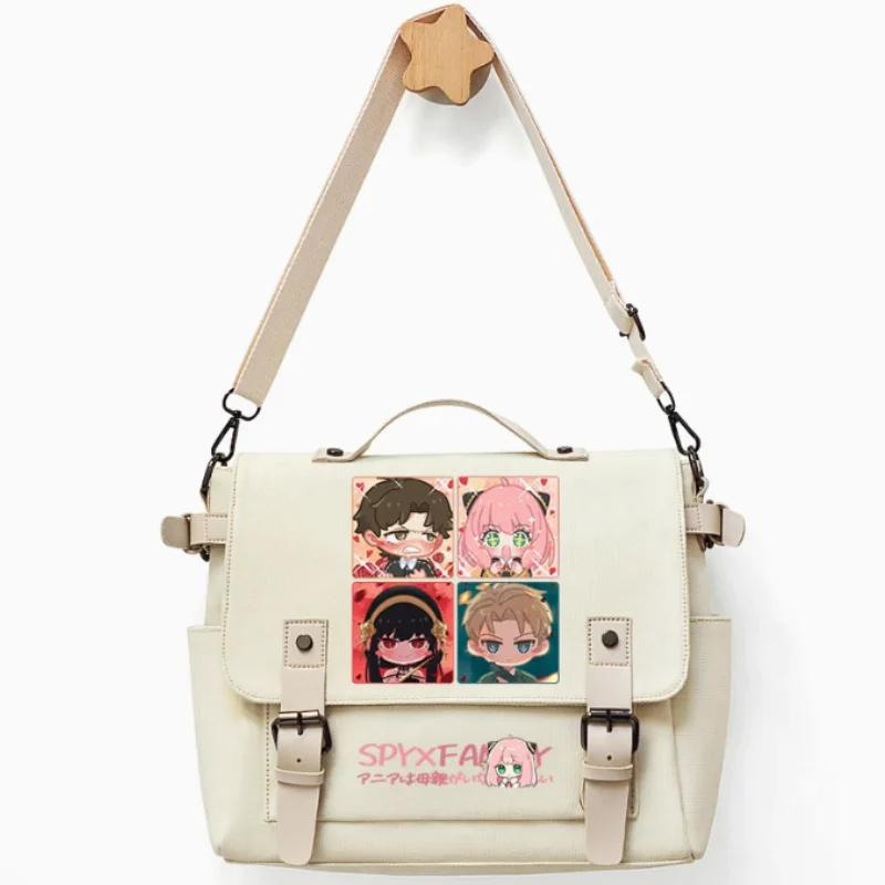 Anime Spy Family Anya Forger Cosplay Casual Oxford Messenger Bag, bolso de hombro escolar, regalo para estudiantes y adolescentes, B1580