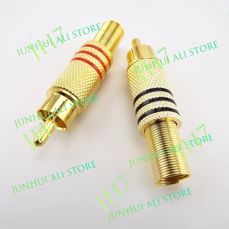 Gold plated RCA Male female Connector socket plug Connectors adapter solder type for Audio Cable Plug Adapter Video camera B1