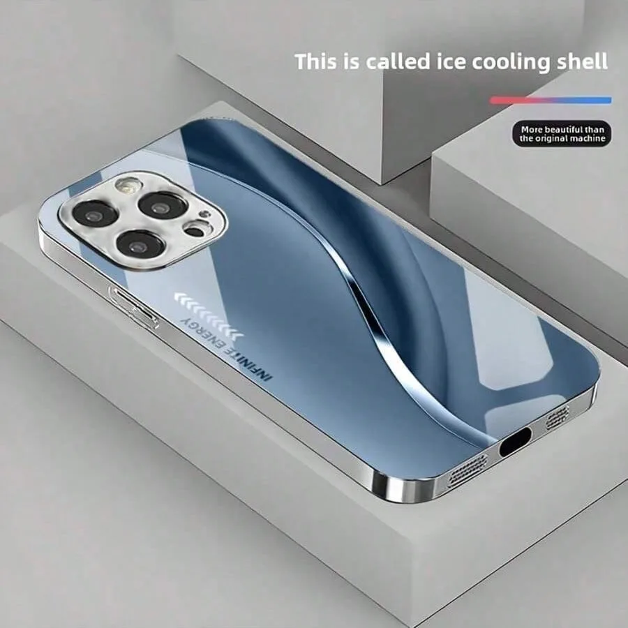 Hochwertige galvanisierte Silberglas-Schutzhülle für iPhone Hülle für X/XS /XS MAX/XR / 11/12/13/14/15/16/17 Pro MAX