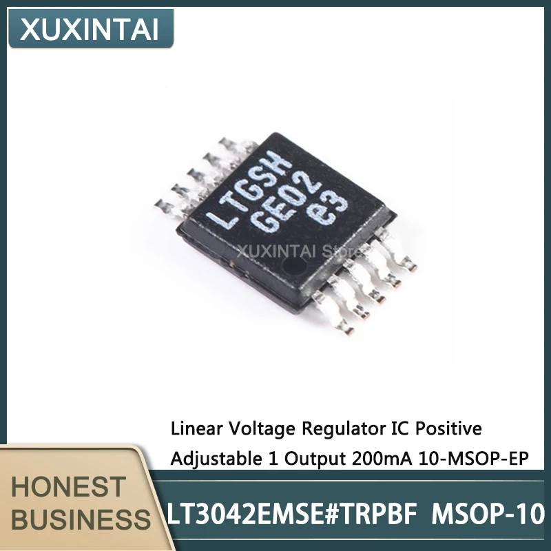 5Pcs/Lot  New Original  LT3042EMSE#TRPBF LT3042EMSE MSOP-10  Linear Voltage Regulator IC Positive Adjustable 1 Output 200mA