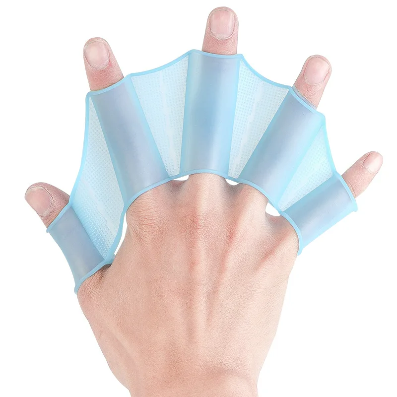 Silikon Schwimmen Flossen Flipper Männer Frauen Kind Schwimmen Pool Sport Professionelle Ausbildung Finger Hand Schwimmhäute Handschuhe Paddel Ausrüstung – Detail 8